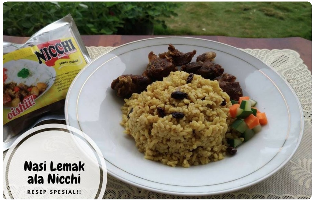 Membuat Nasi Lemak ala Nicchi Bumbu Kare Jepang