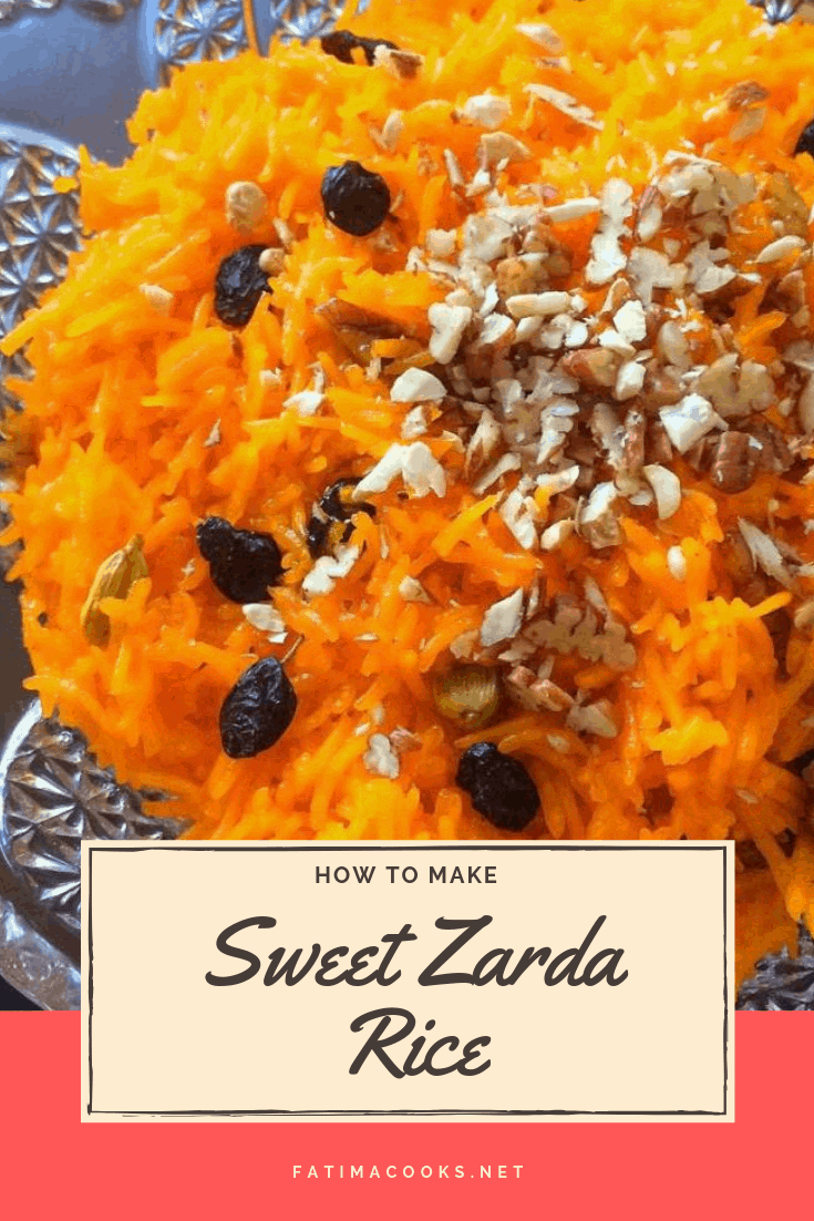 Zarda Pakistani Sweet Rice with Nuts, Raisins & Cardamom Fatima Cooks