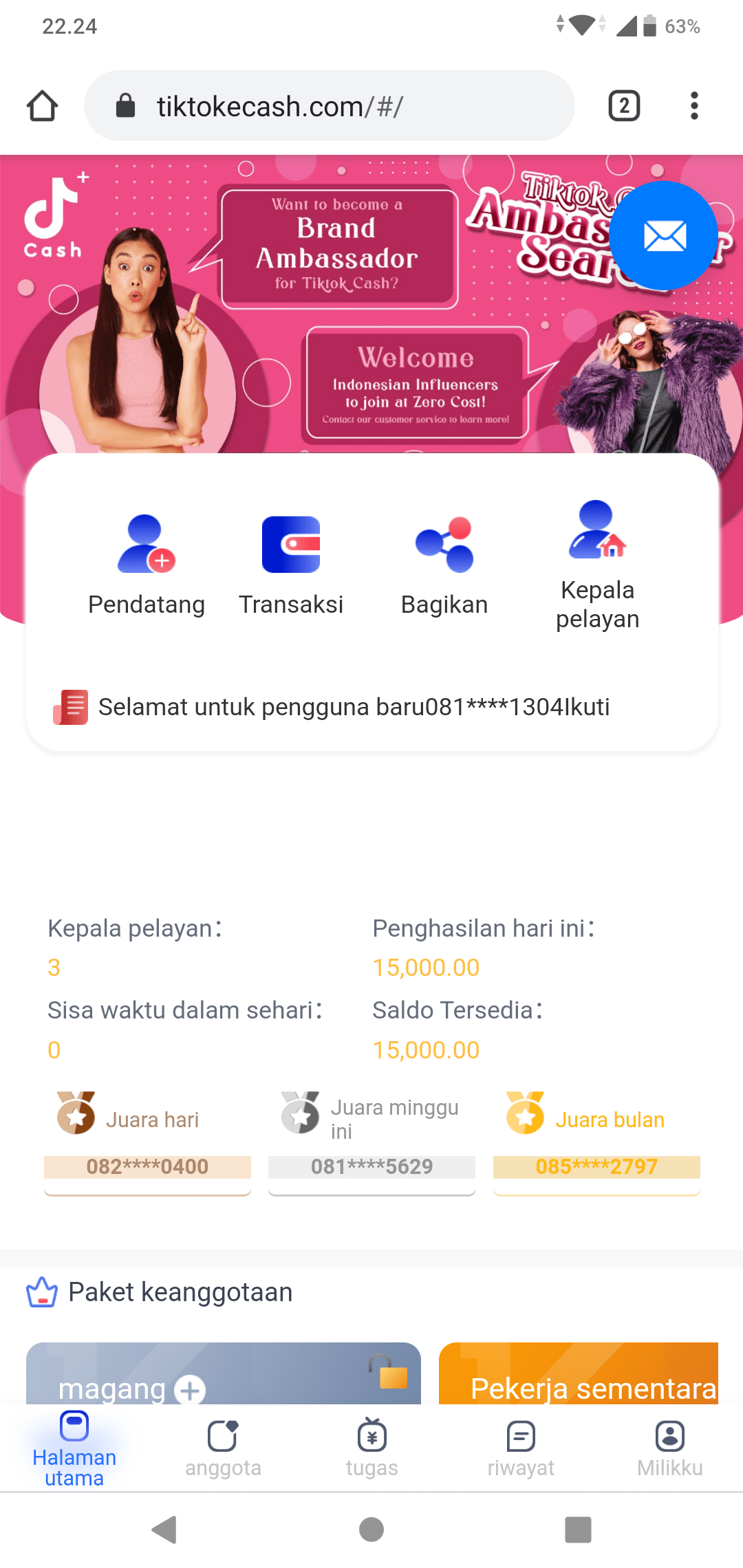 Cara Mendaftar Aplikasi TikTok Cash dengan Kode Undangan dan Cara