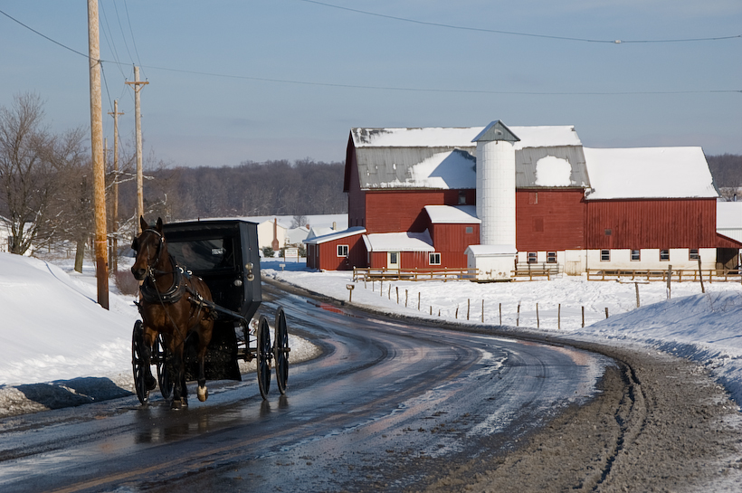 Middlefield, Ohio, Snowed 20080103