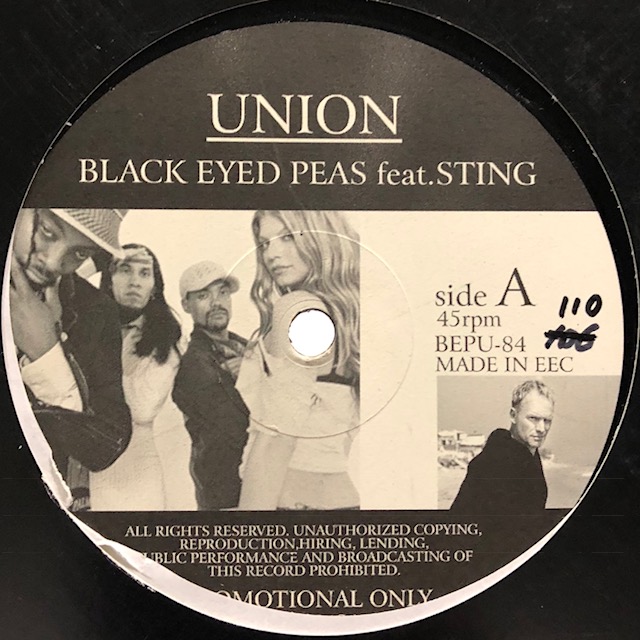 The Black Eyed Peas feat. Sting Union (12'') FATMAN RECORDS