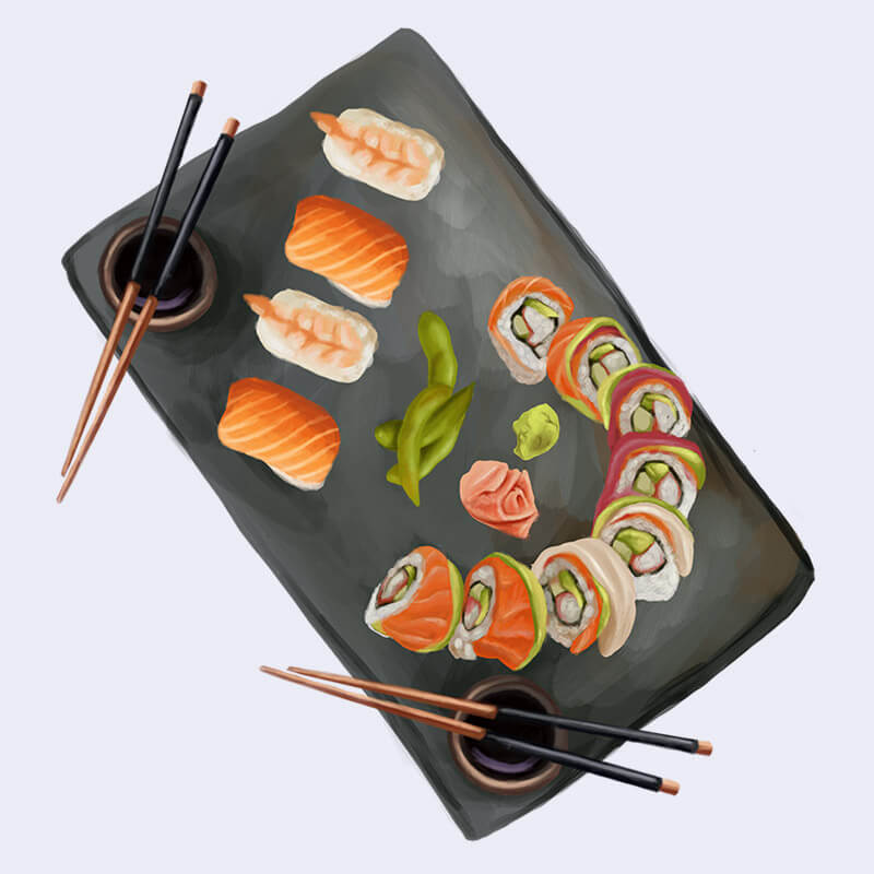 Sushi illustration