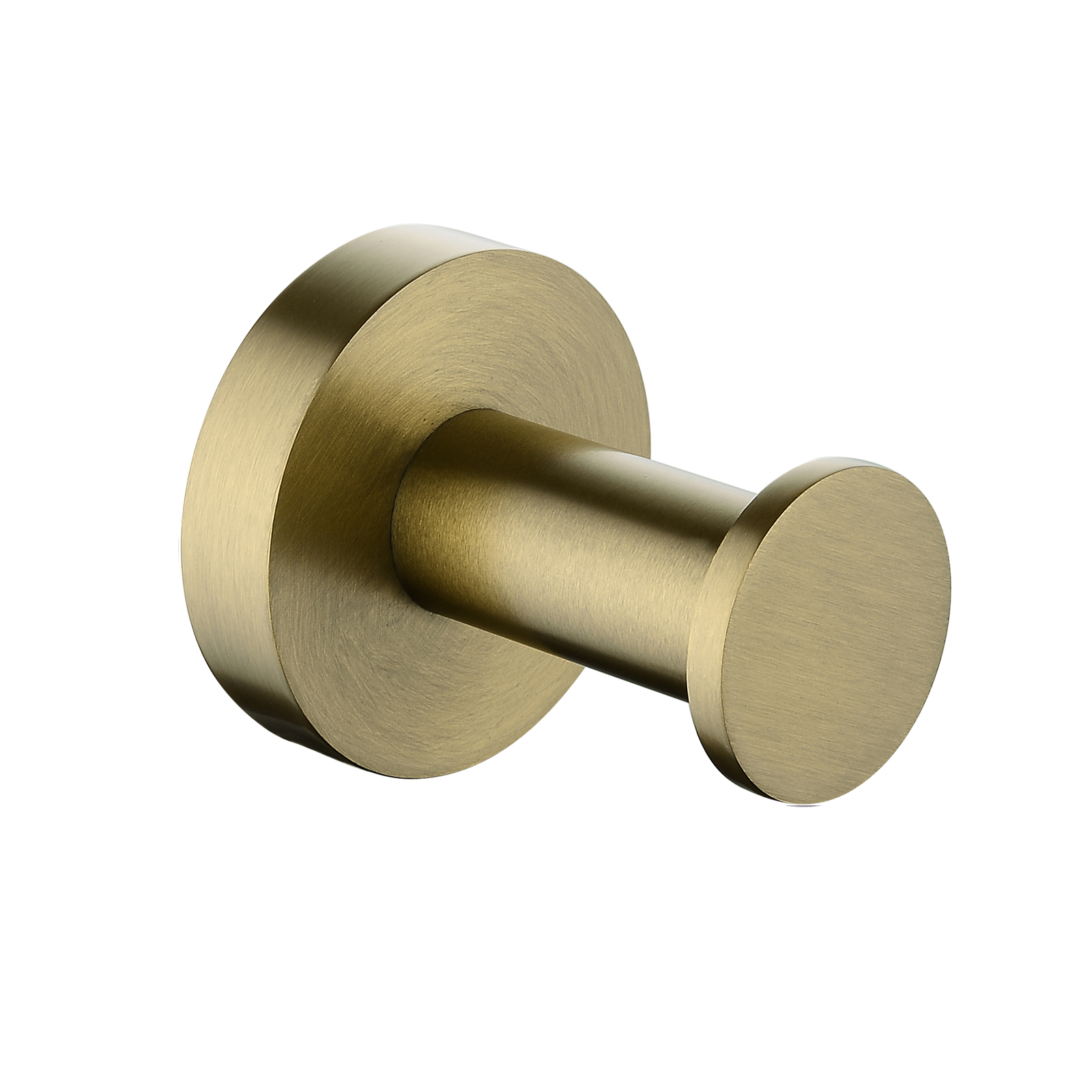CUE Brushed Yellow Gold Round Robe Hook Faucet Bathroom