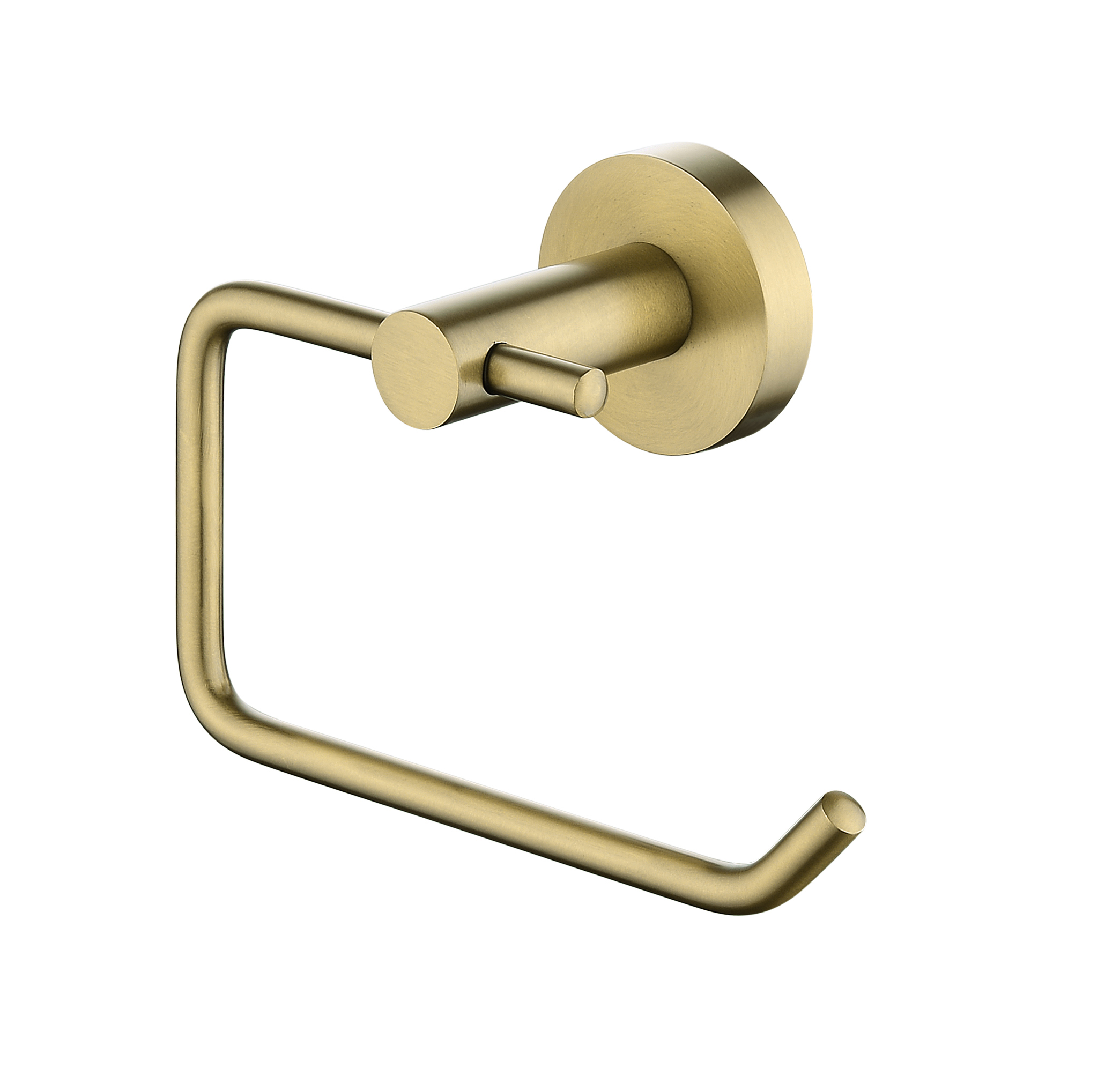 CUE Brushed Yellow Gold Toilet Roll Holder Faucet Bathroom