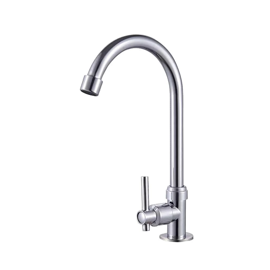 Kitchen Sink Faucet Gooseneck Swivel Spout