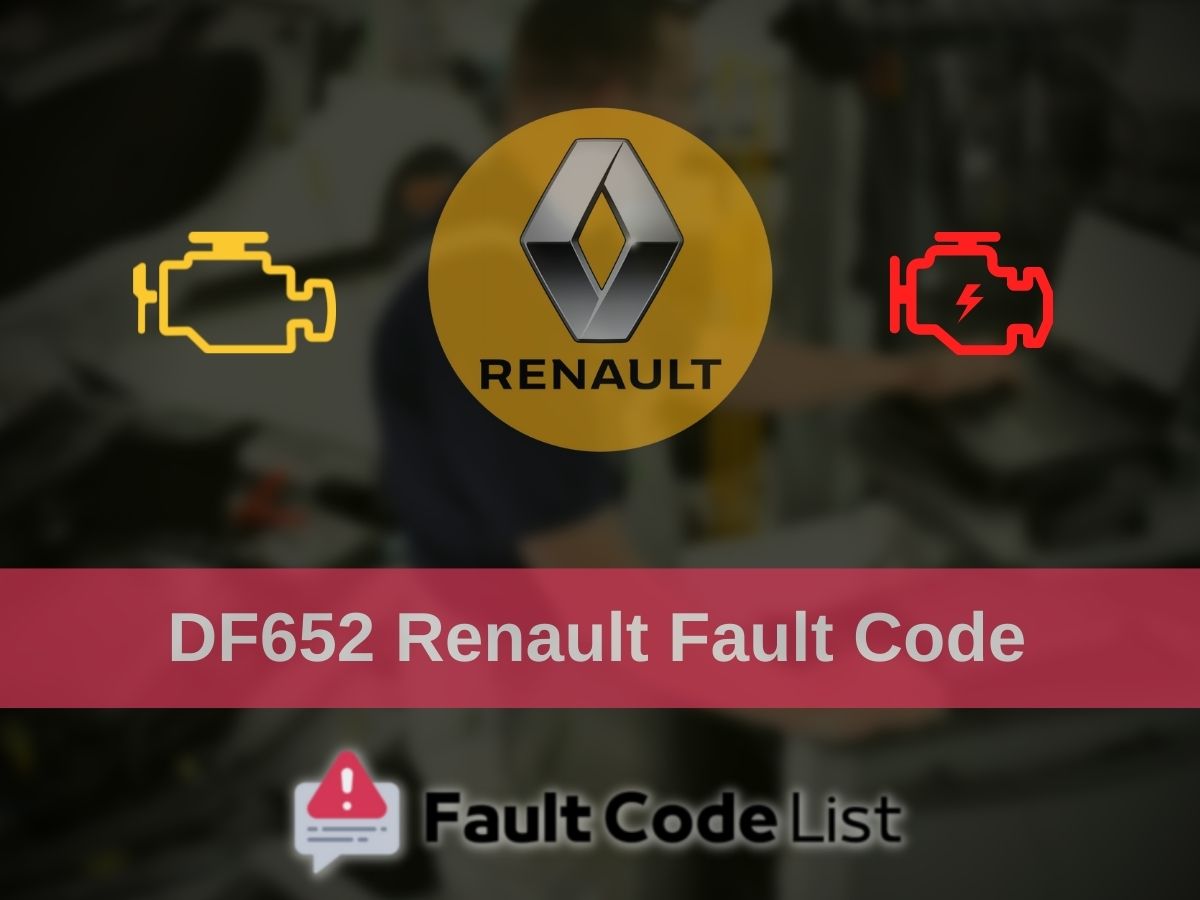 DF652 Renault Fault Code Fault Code