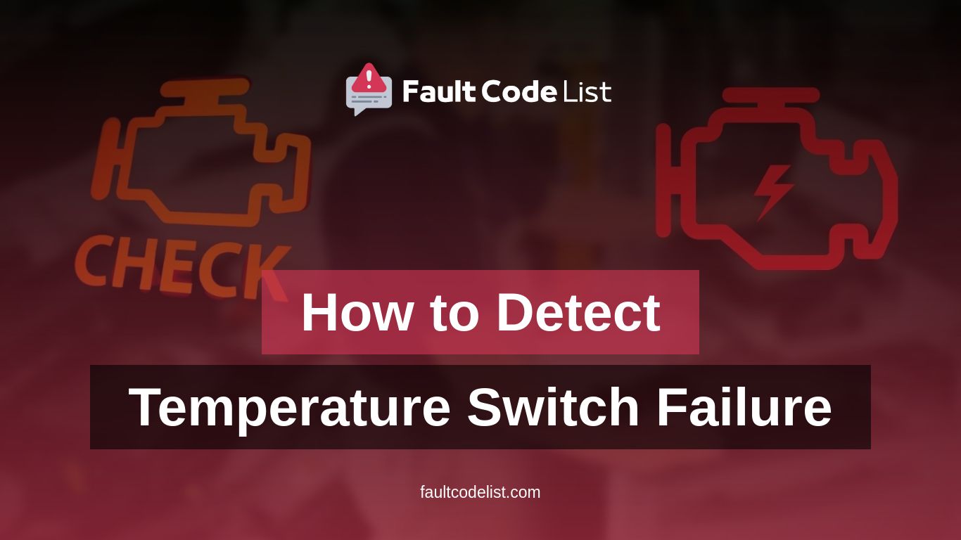 How to Detect Temperature Switch Failure Fault Code