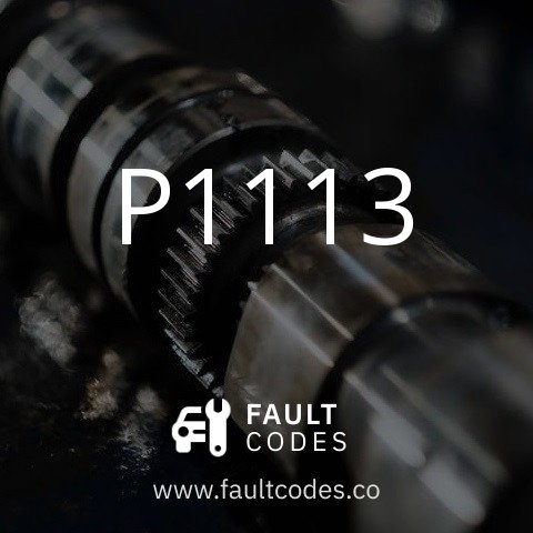 P1113 Fault Code Meaning | FaultCodes.co