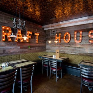 Custom tin ceiling tiles & replicas custom wall murals & partitions custom wall panel or ceiling tile designs creation. Restaurant Ceiling Decor at The Corner Drafthouse ...