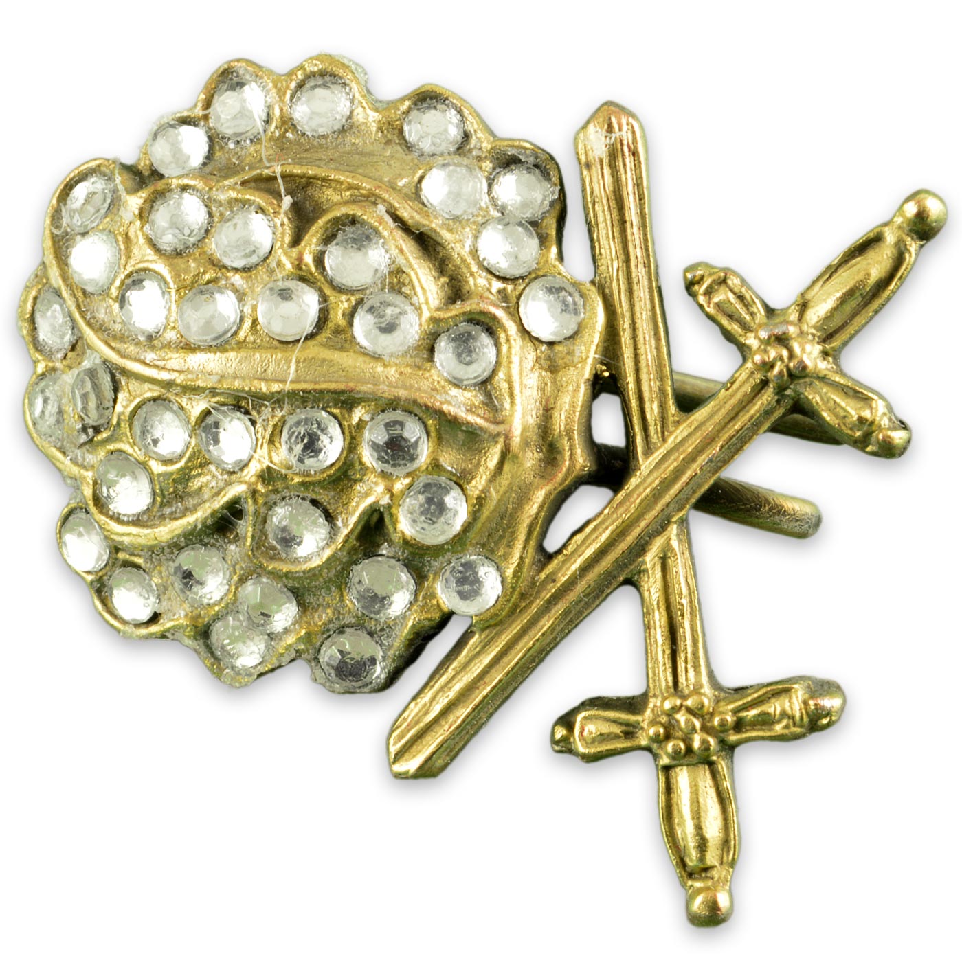 Mounting the Iron Cross with Oak Leaves and Swords with diamonds. WW2