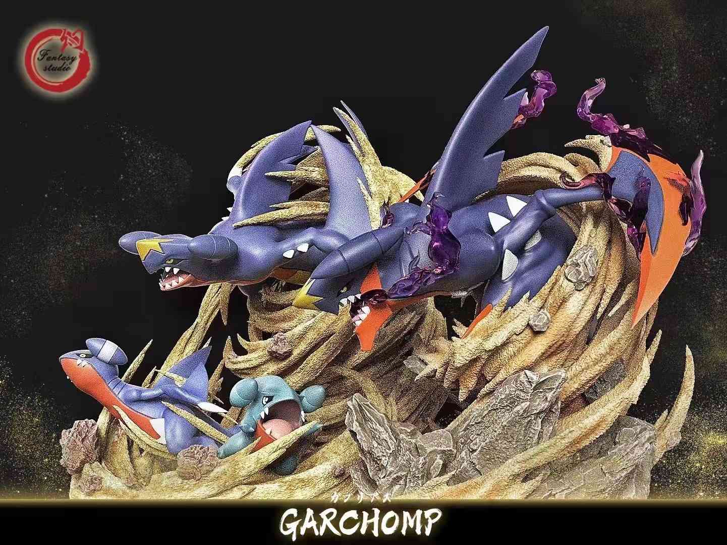 GX Evolution Series Mega Garchomp Pokemon Resin Statue Fantasy