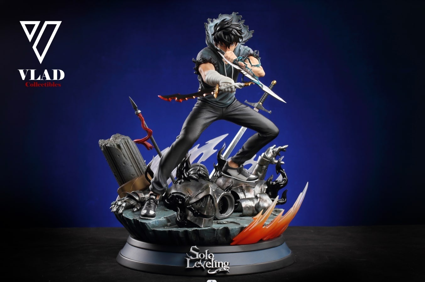 1/6 Scale Sung Jinwoo Solo Leveling Resin Statue Vlad collectibles