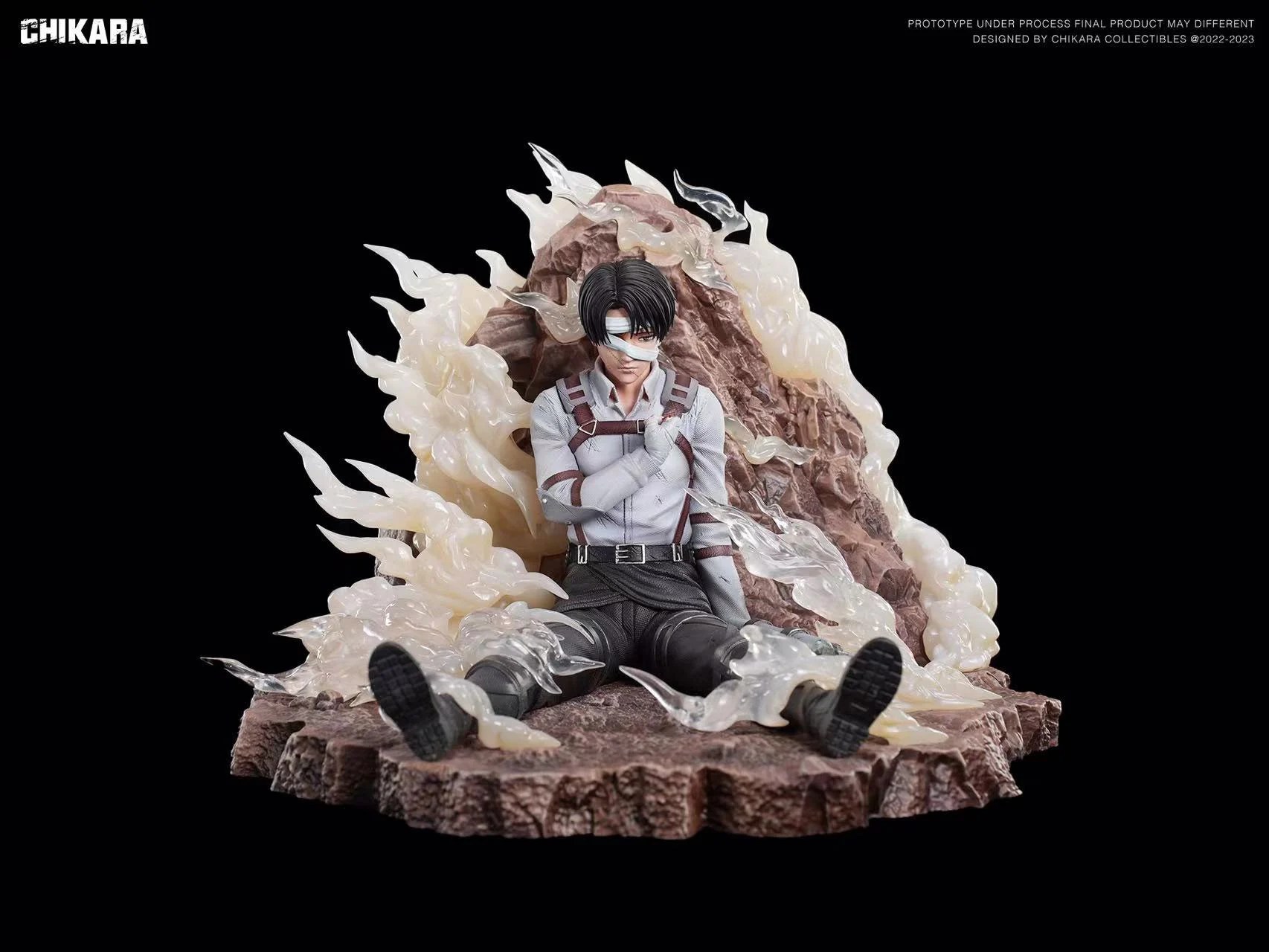Levi Ackerman's Last Salute Attack On Titan Resin Statue CHIKARA