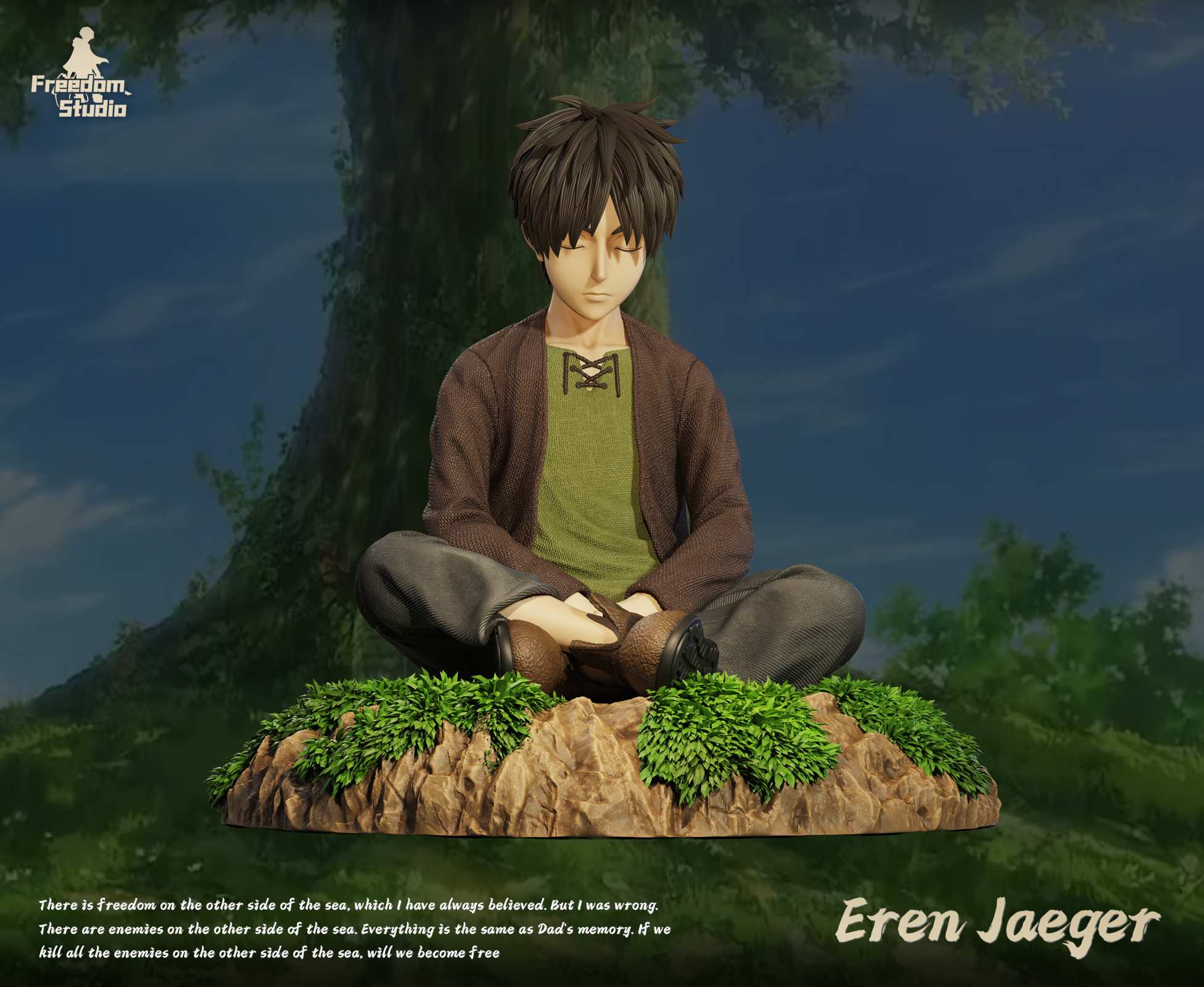 Childhood Series 005 Sleeping Eren Yeager Attack On Titan Resin