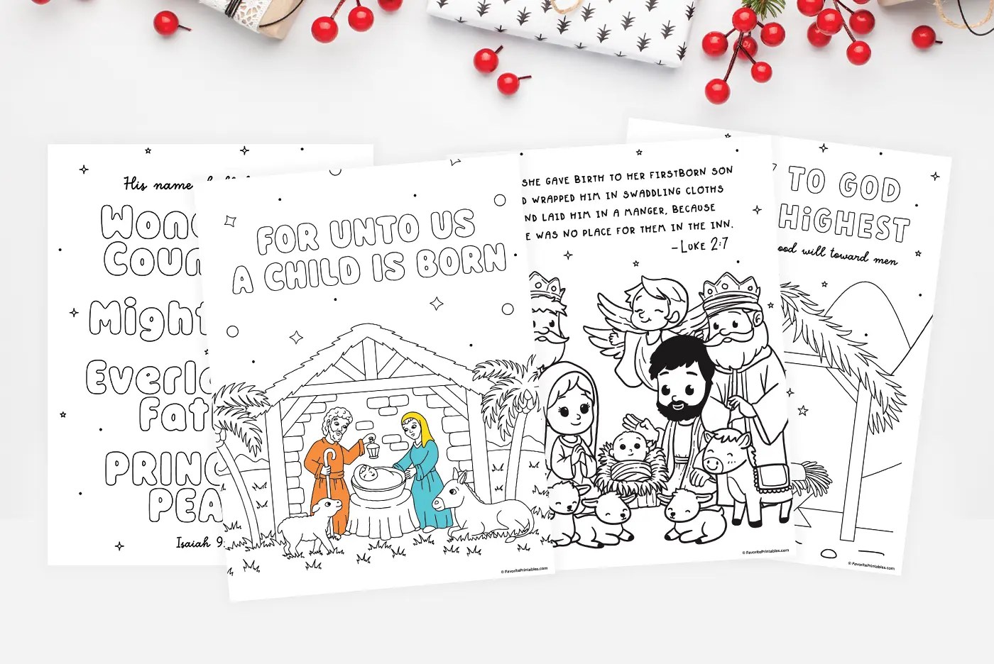 Free Printable Nativity Coloring Pages Favorite Printables