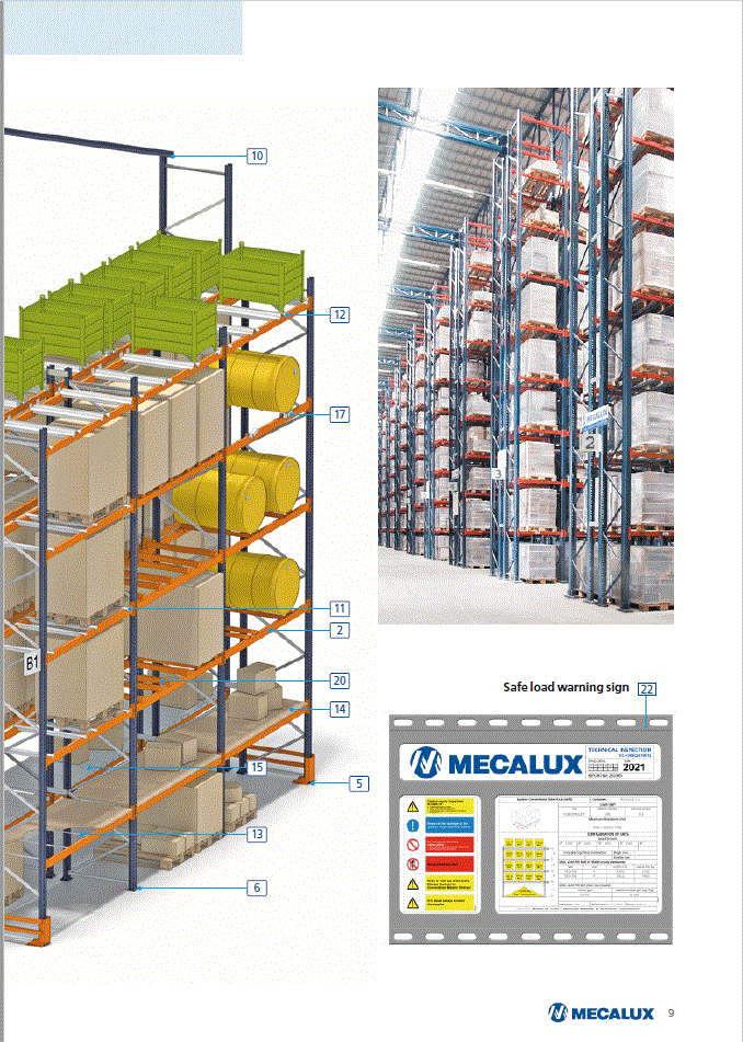 pallet rack terminology Fayco Ireland