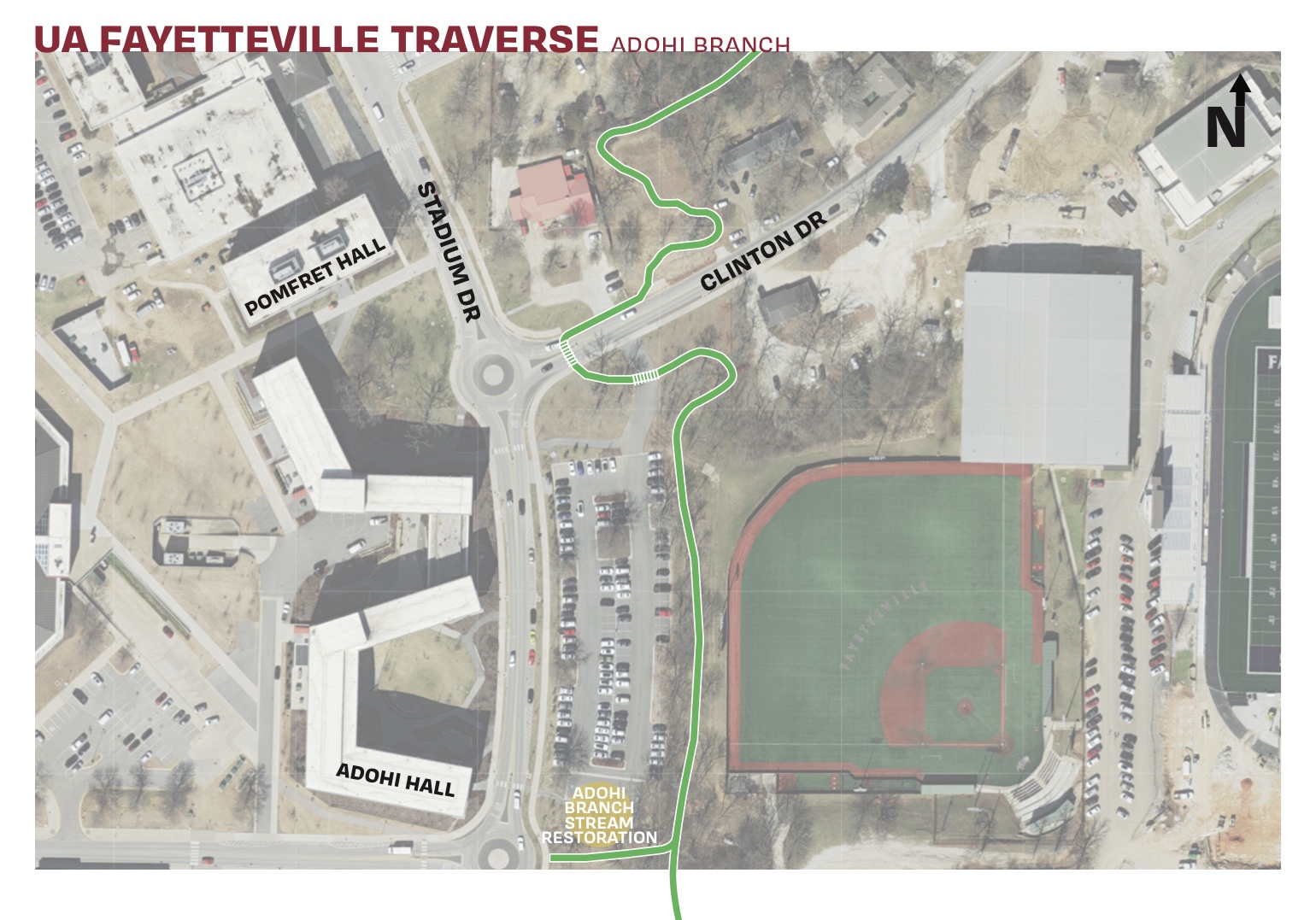 Construction underway on new mountain bike trail through University of