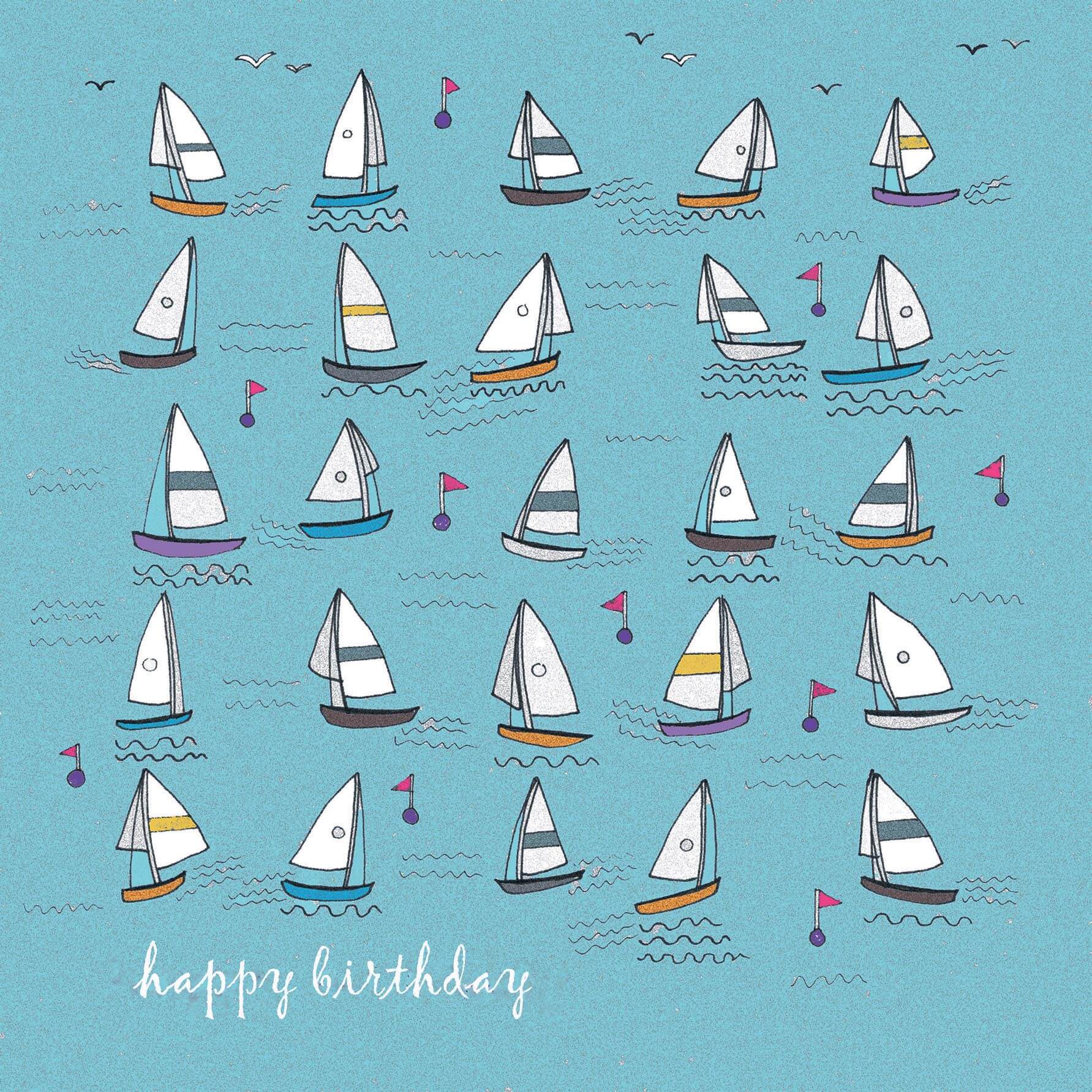 Sailing' birthday Card Fay's Studio