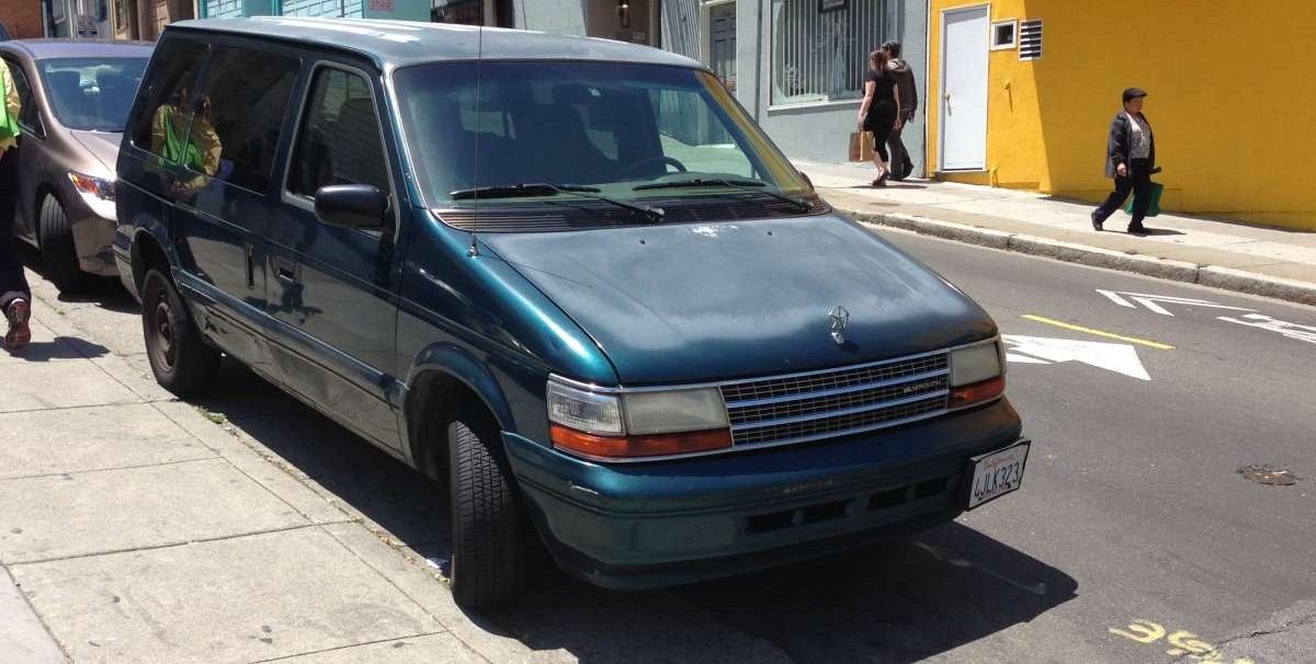 Area Minivan with Missing Hubcap Seen Driving Erratically