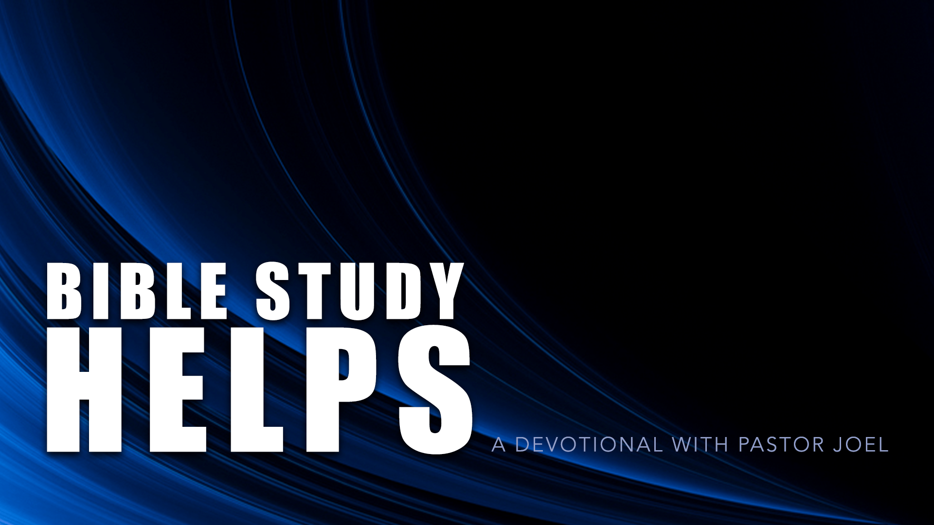 Bible Study Helps FBC Bloomfield