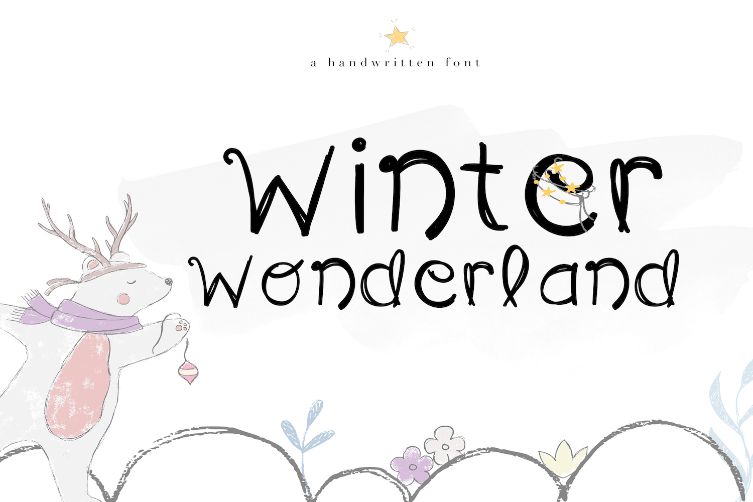 Winter Wonderland A Fun Handwritten Font (134098