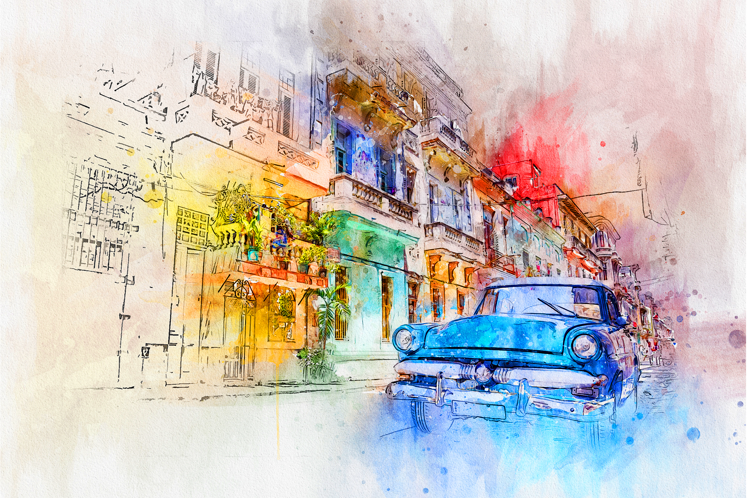 Watercolor Artist Action