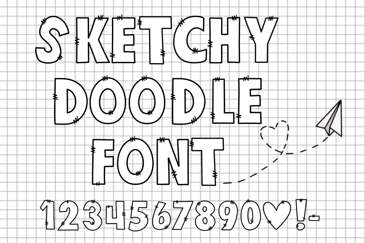 Sketchy Doodle Font (290978) Other Font Bundles