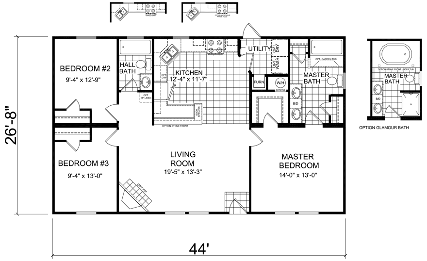 How Much Is A 3 Bedroom 2 Bath Mobile Home