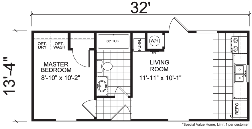 21 Best Simple 1 Bedroom Mobile Homes Floor Plans Ideas JHMRad