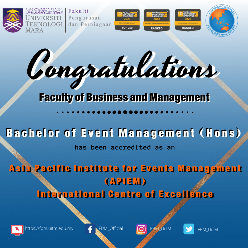 Congratulations Accreditation by Asia Pacific Institute