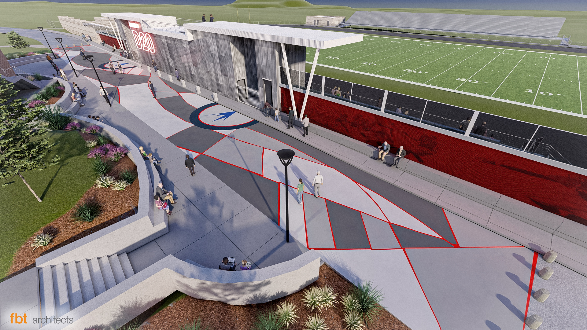 Pine Creek High School New Pool & Stadium FBT Architects