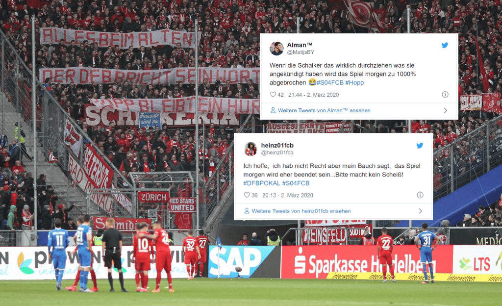 BayernFans bangen vor dem PokalDuell gegen Schalke "Das Spiel wird