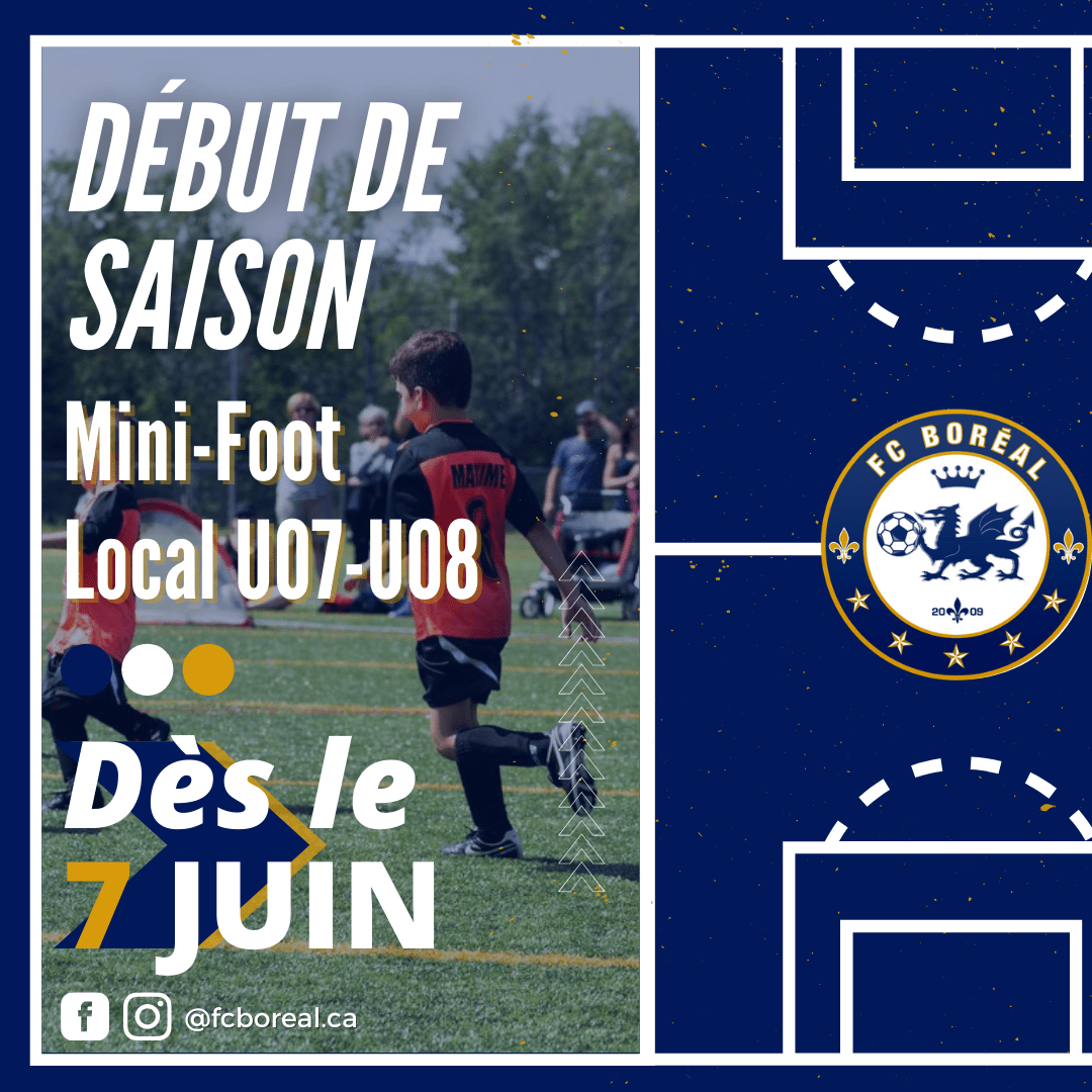accueil club de soccer FC Boréal FC Boréal