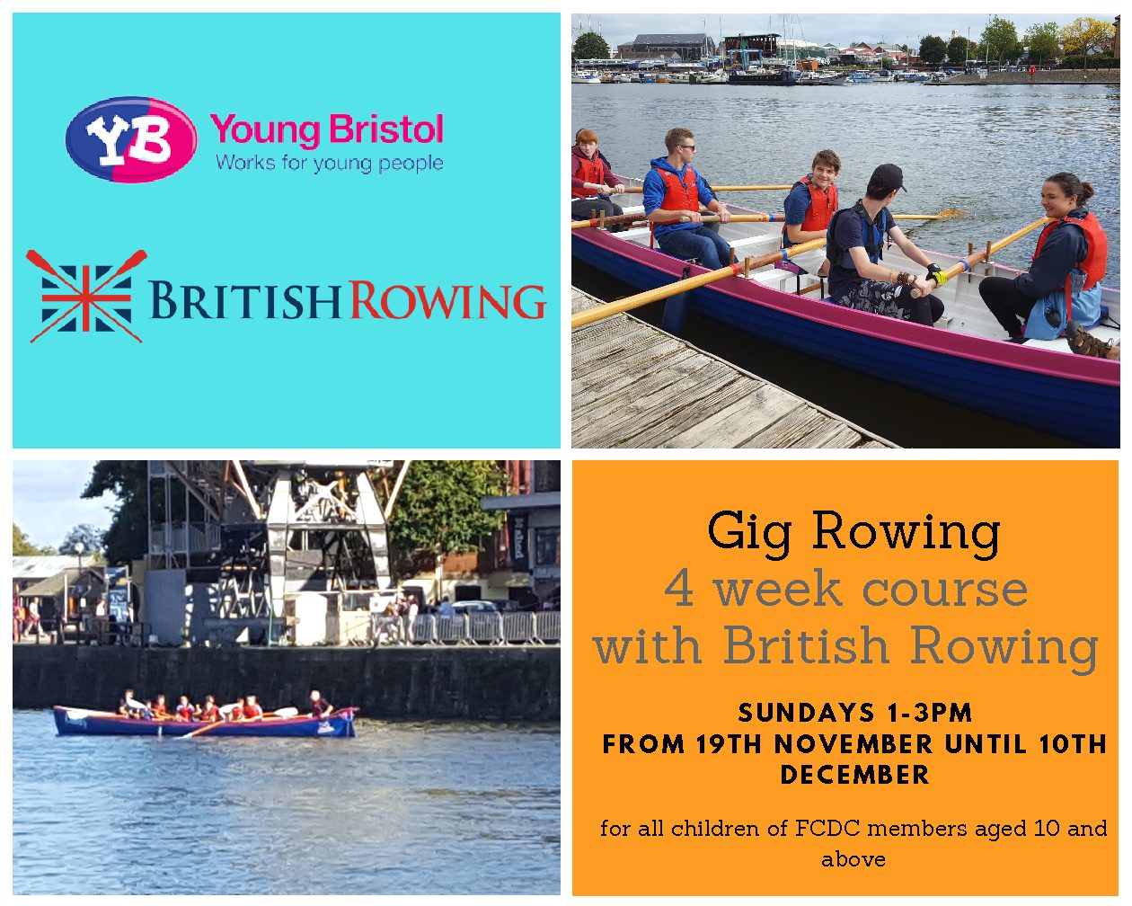 Rowing with British Rowing and Young Bristol The Family Centre (Deaf