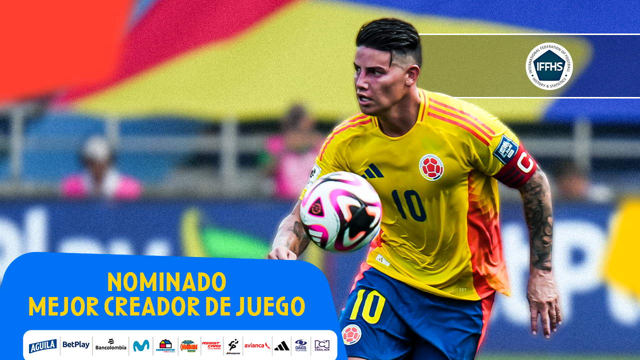 James Rodríguez, nominado al 𝐓𝐨𝐩 𝟏𝟓 de los mejores creadores de juego