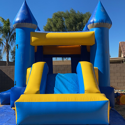 Combo Bounce House (Yellow / Blue) for Rent in Phoenix, AZ FC Inflatables & Events