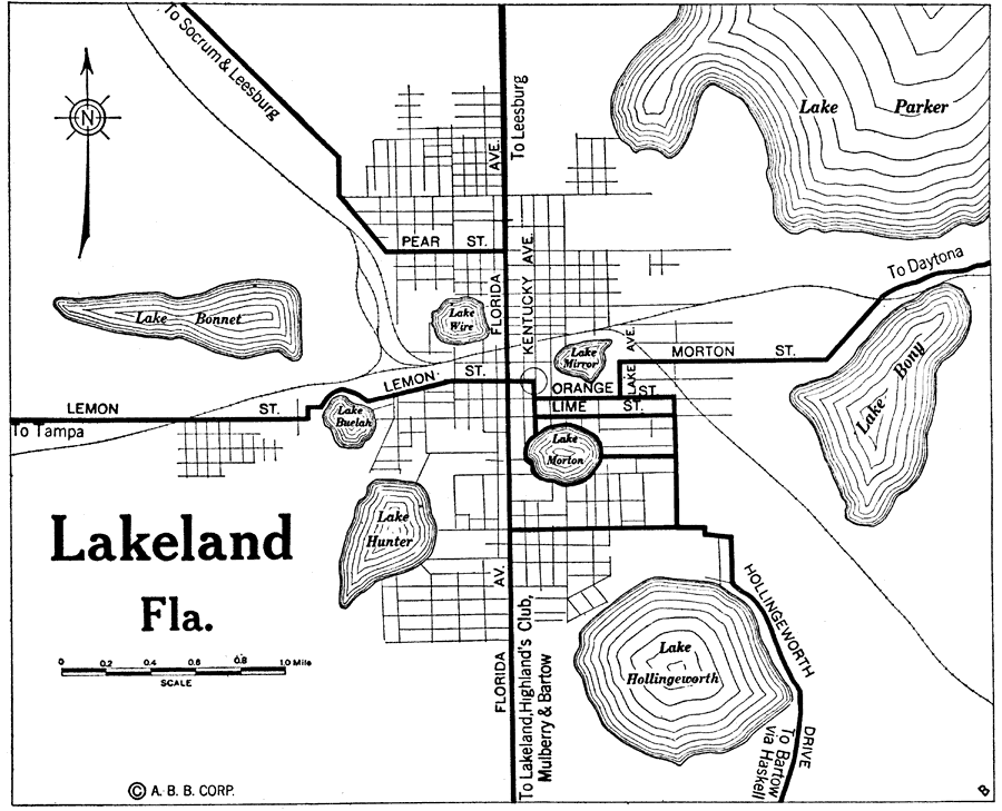 Lakeland Florida Map Area Table Rock Lake Map