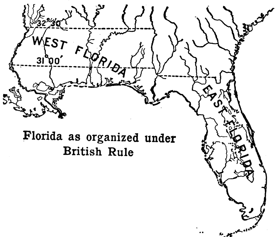 Florida Under British Rule, 1789