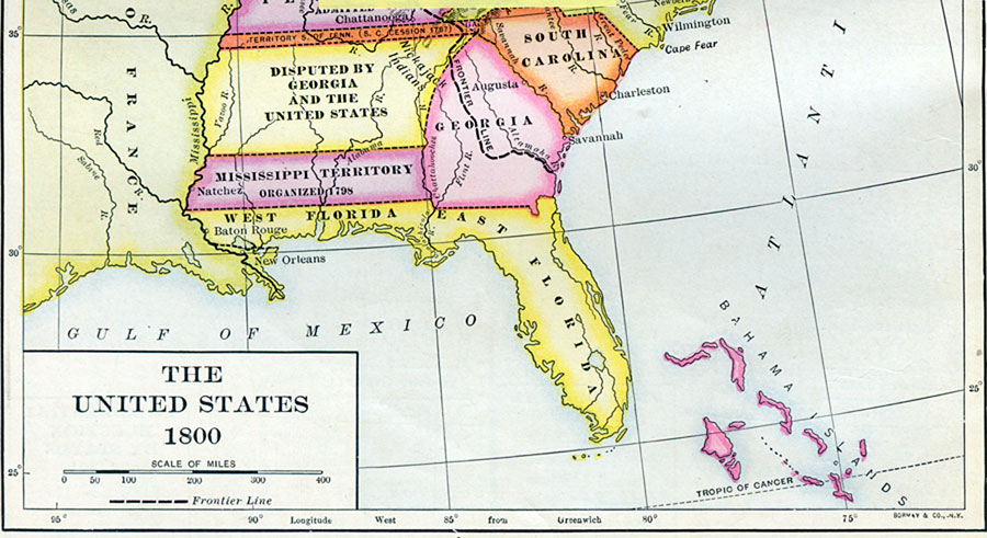 The United States, 1800