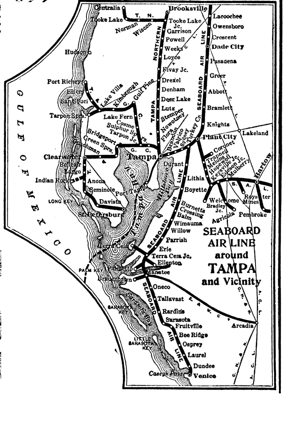 Seaboard Air Line Railroad and Connections, 1917