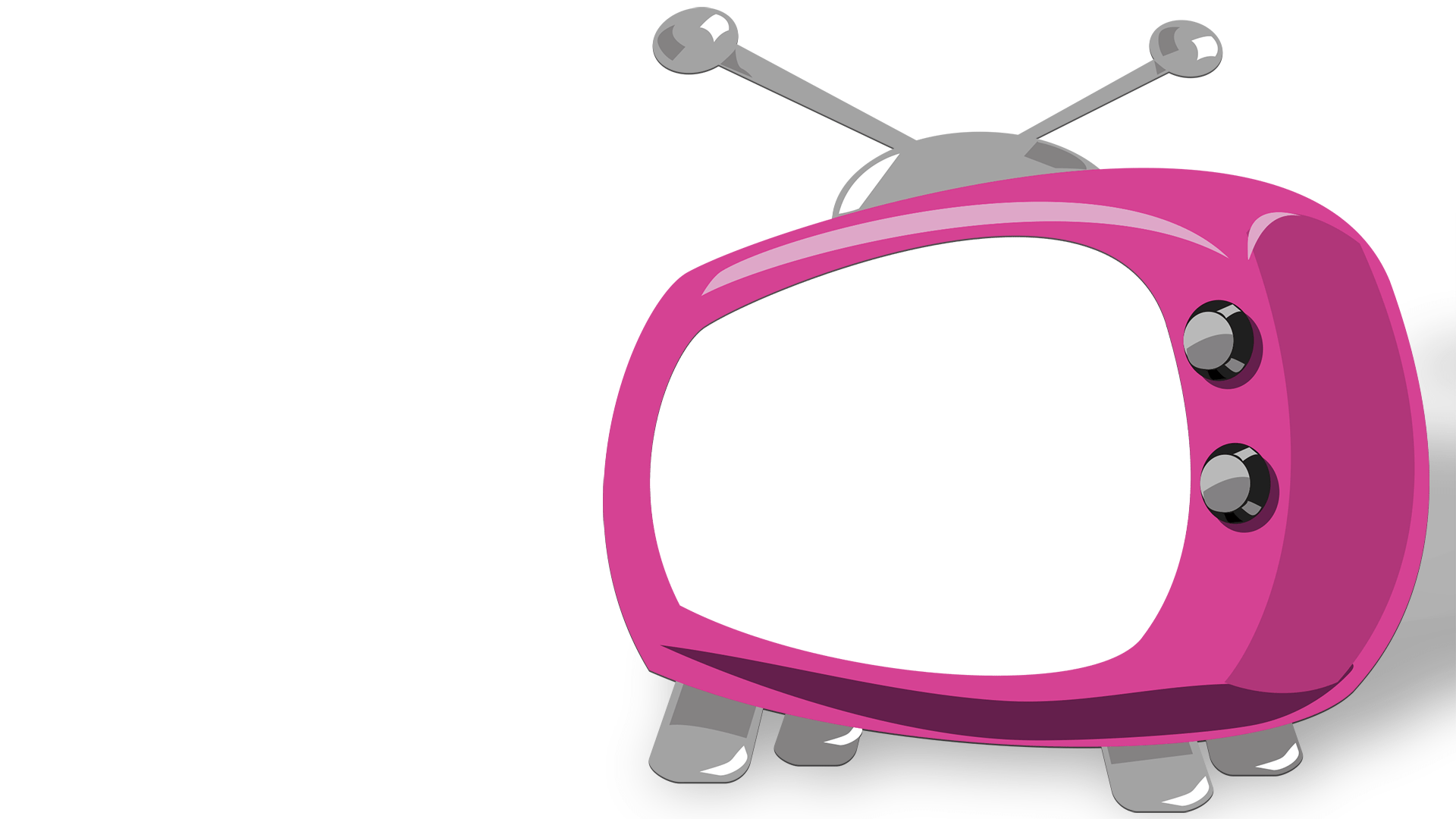 Retro TV Knockout Slide in Three Colors TIM