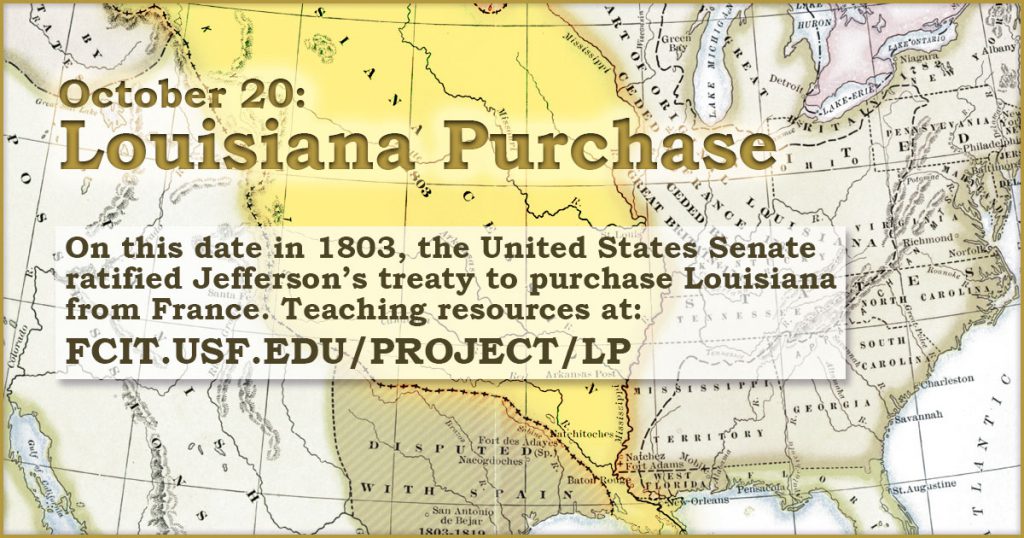October 20 Louisiana Purchase FCIT