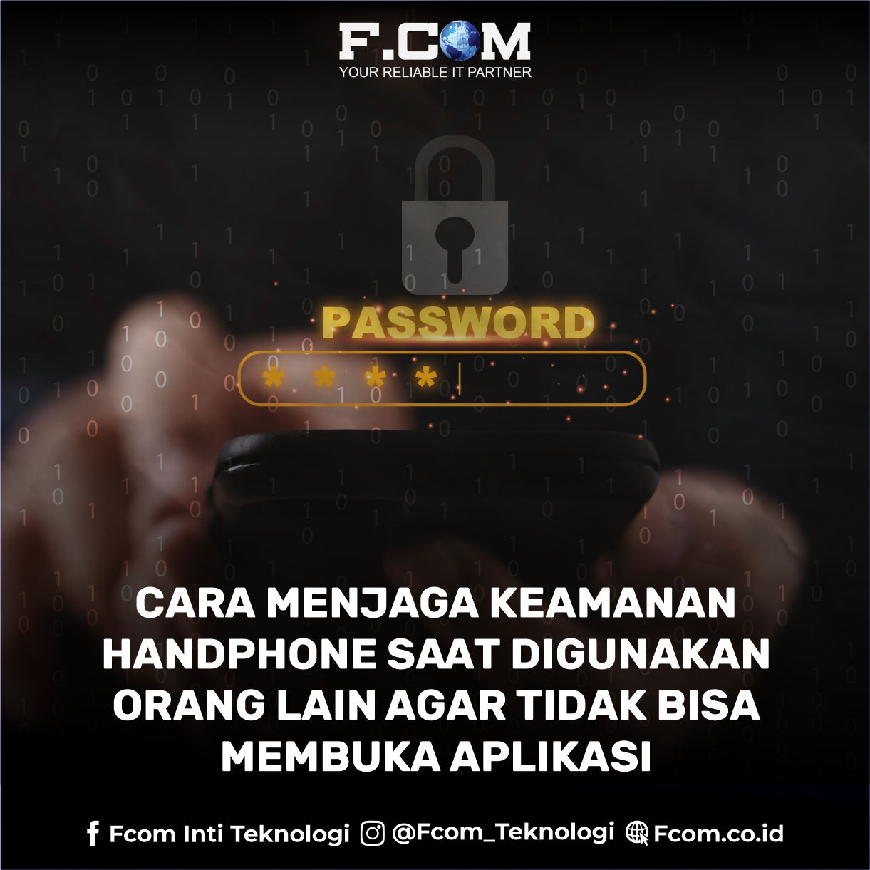 Cara menjaga keamanan Handphone saat di gunakan orang lain. Agar