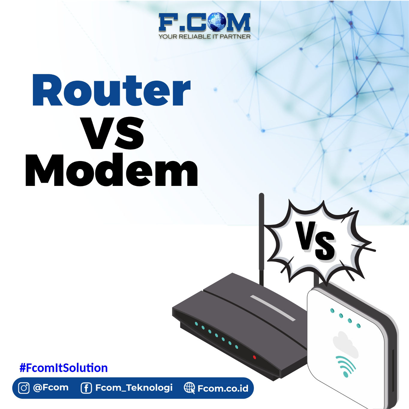 Ini perbedaan antara Router dan Modem.