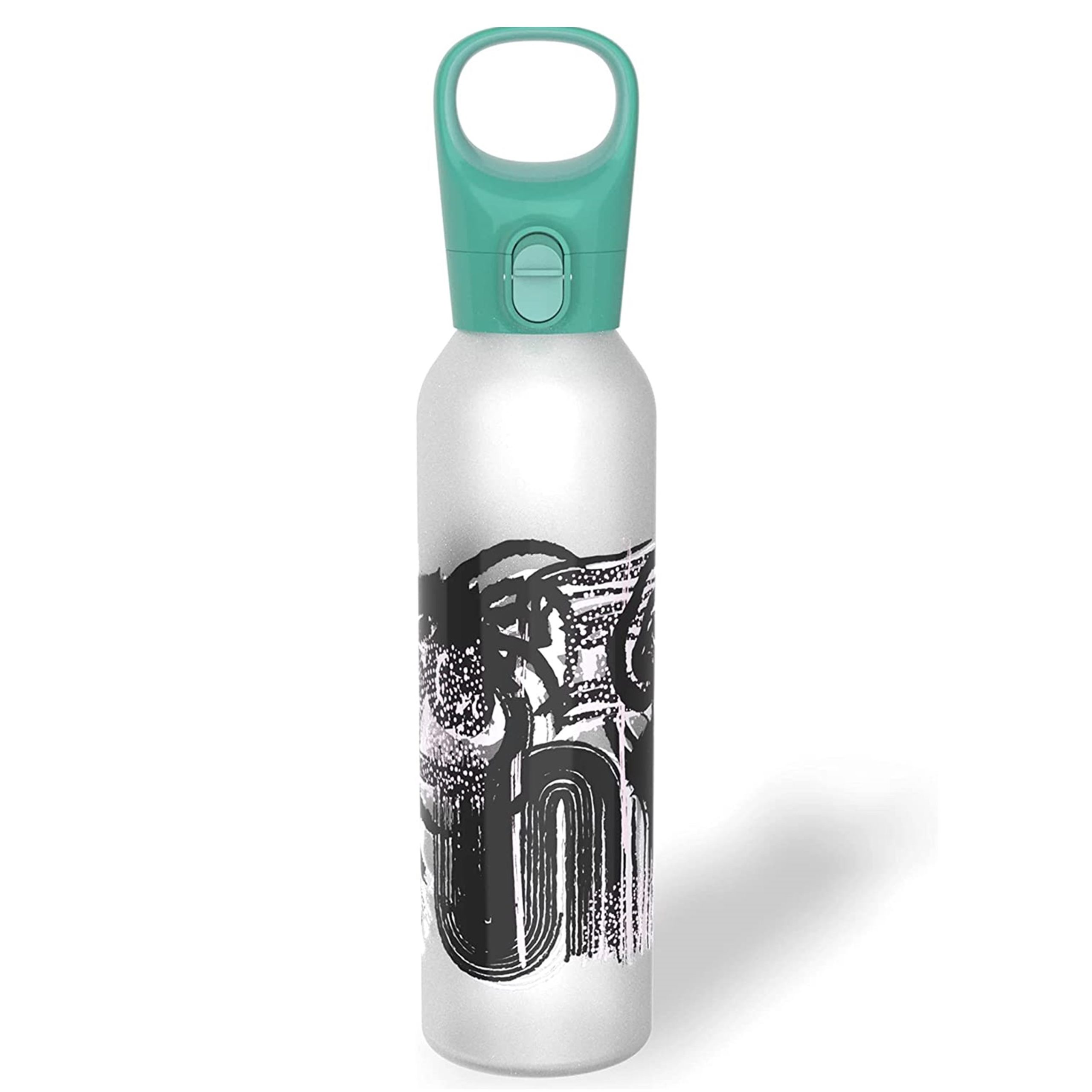 Pyrex 17.5Oz Color Changing Glass Water Bottle with Silicone Coating