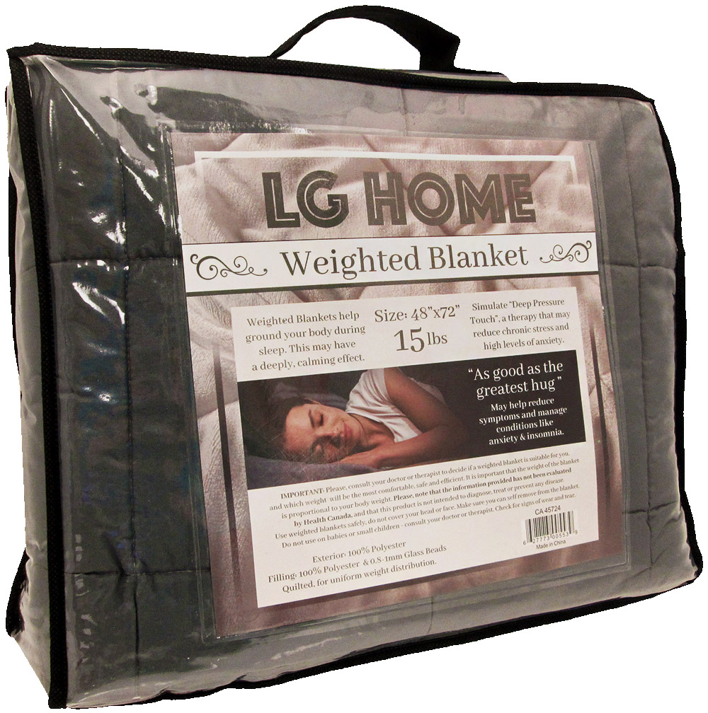 LG Home 15 Pound Weighted Blanket Winter Survival Supplies