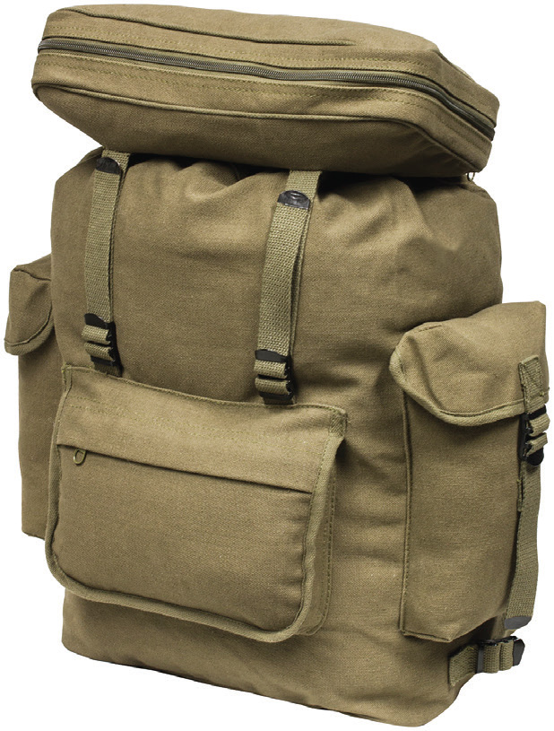HeavyDuty NATO Rucksacks, Canvas Rucksack Backpack Army Style Bags