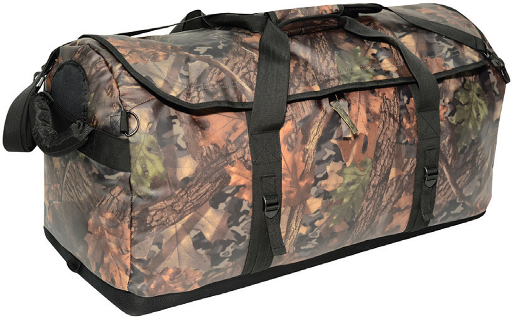 Water Resistant Camouflage PVC Polyester Duffel Bags with Molded Bottom