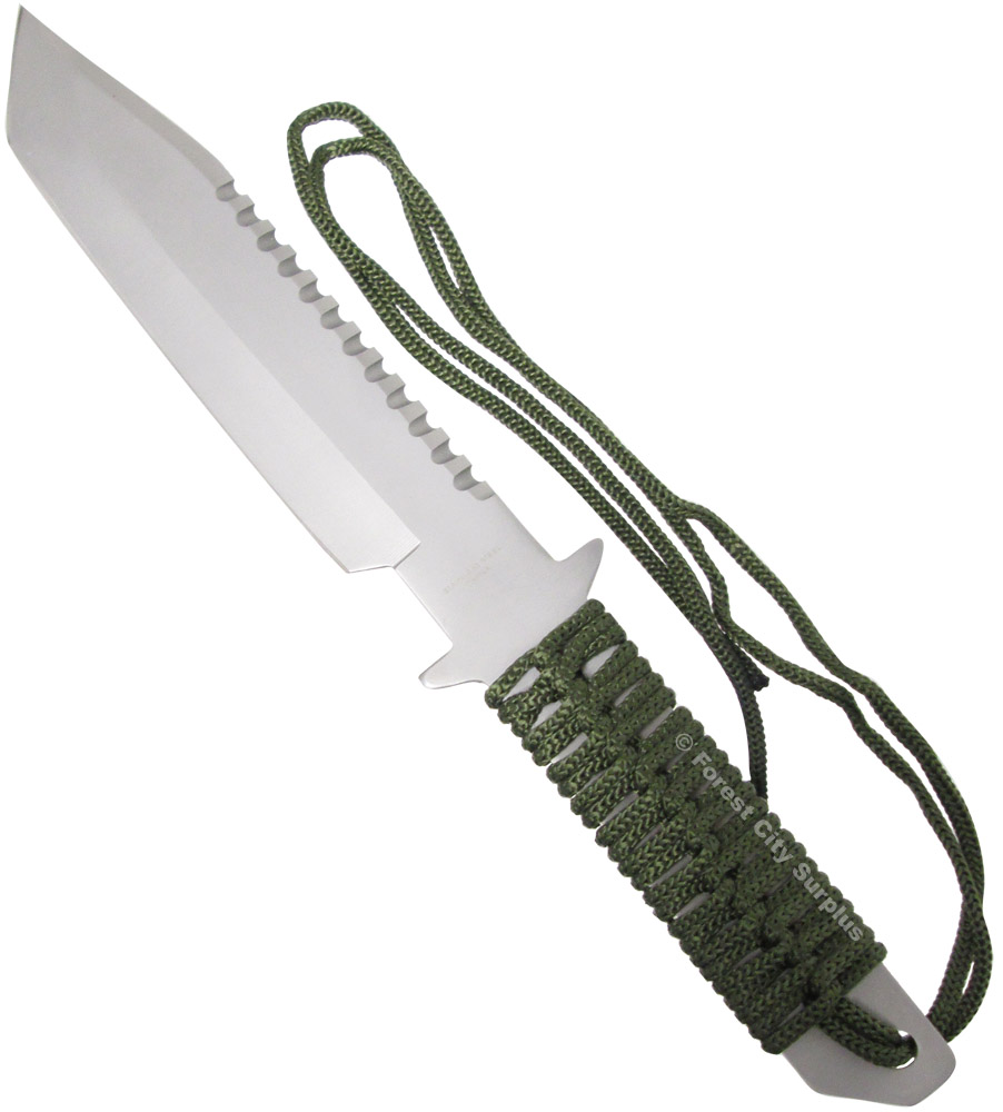 11 Inch Hunting Knives With Fire Starter Personal Survival Supplies