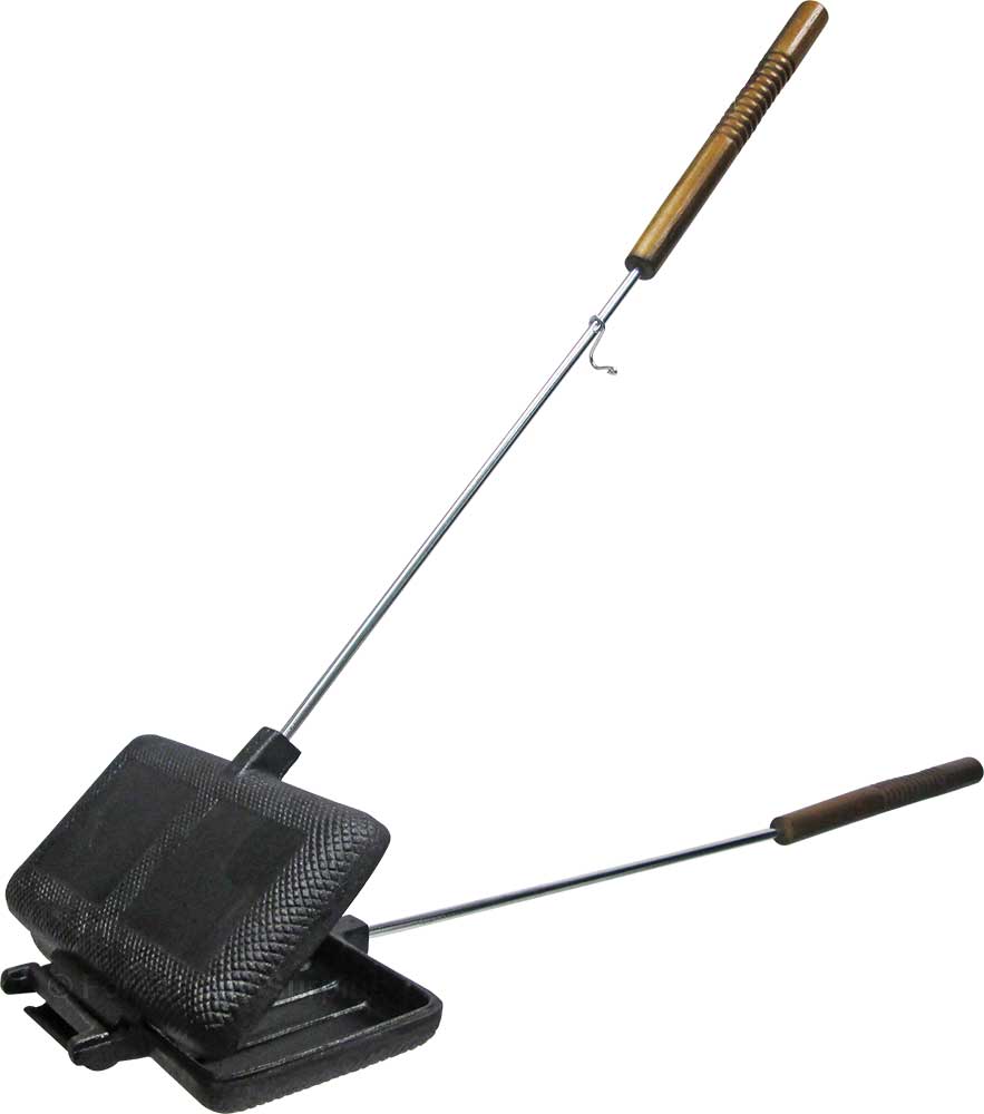 Double Cast Iron Pie Iron Cookers Camp Cooking Accessories Forest